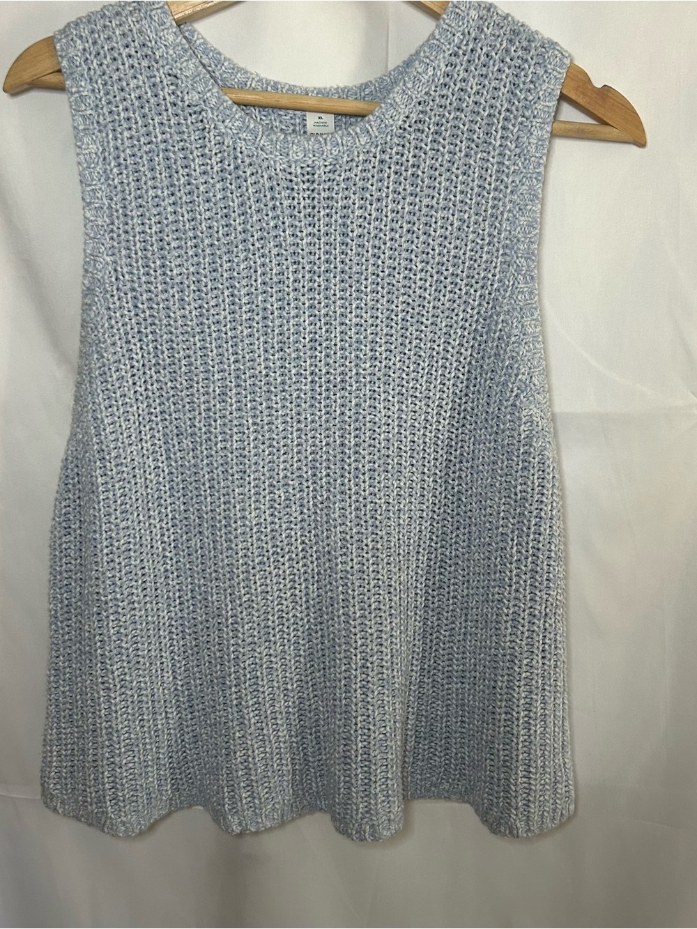 Old Navy light blue knit cotton tank top in XL